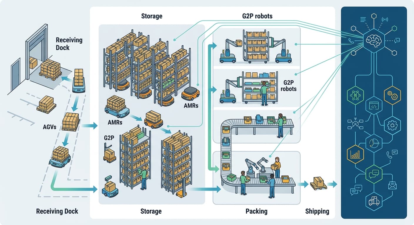 Autonomous Robotics in Warehouse Logistics: How AI-Powered Fleets Are Rewriting Fulfillment Economics in 2026