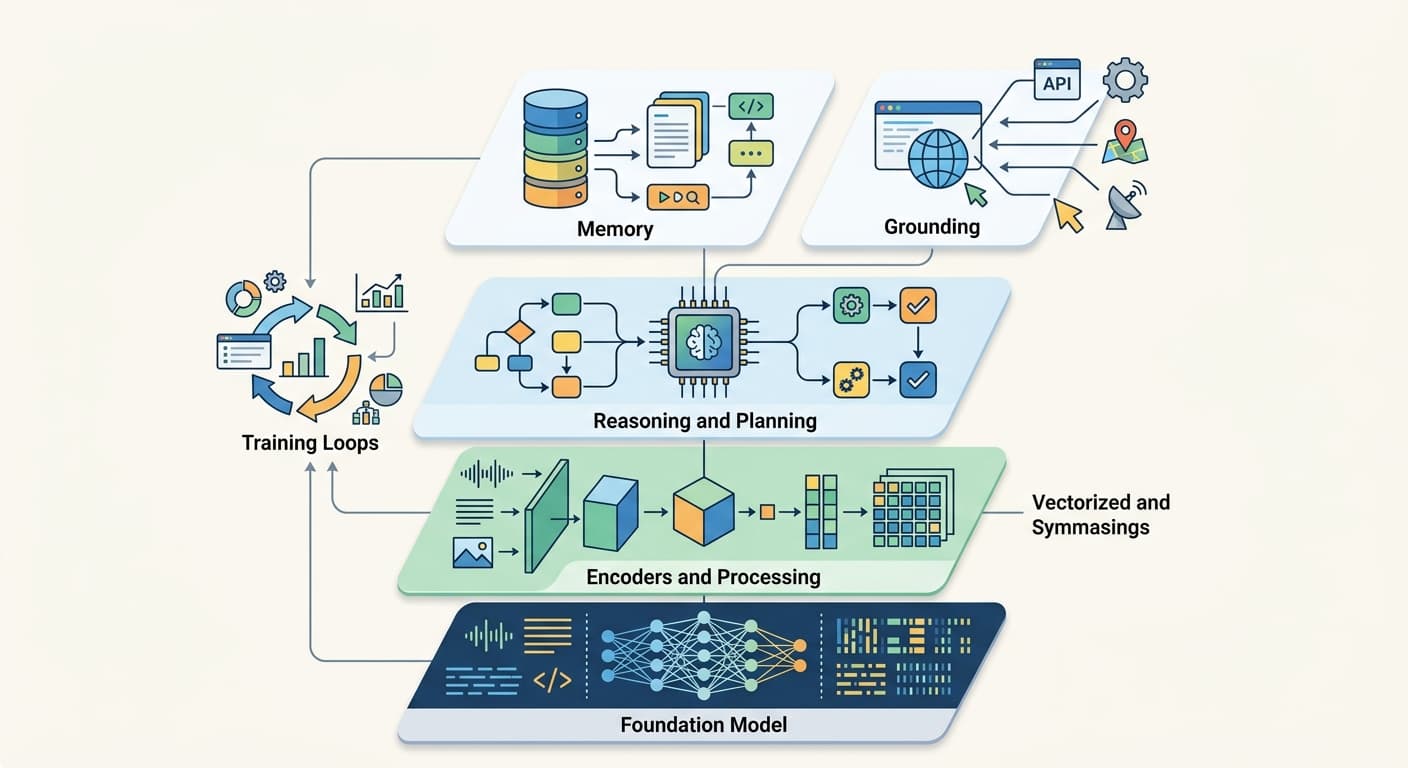Foundations of the Agentic Stack: Why Deep Learning Architectures Underpin Modern Agents