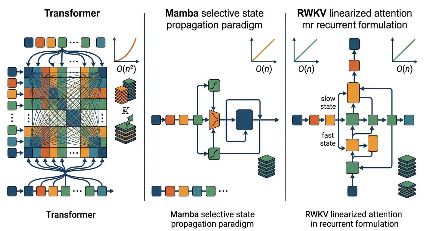 Mamba, RWKV, and the Race to Replace Transformers: A 2026 Architecture Showdown