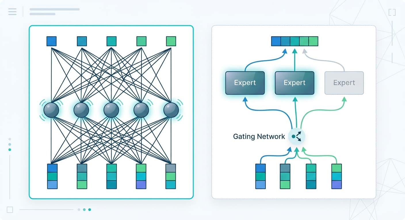 Sparse Mixture of Experts Explained: How MoE Cuts LLM Inference Costs by 80%