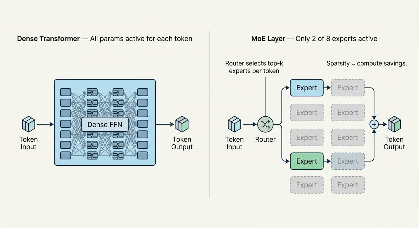 Sparse Mixture of Experts: How MoE Architectures Are Reducing LLM Inference Costs by 60%