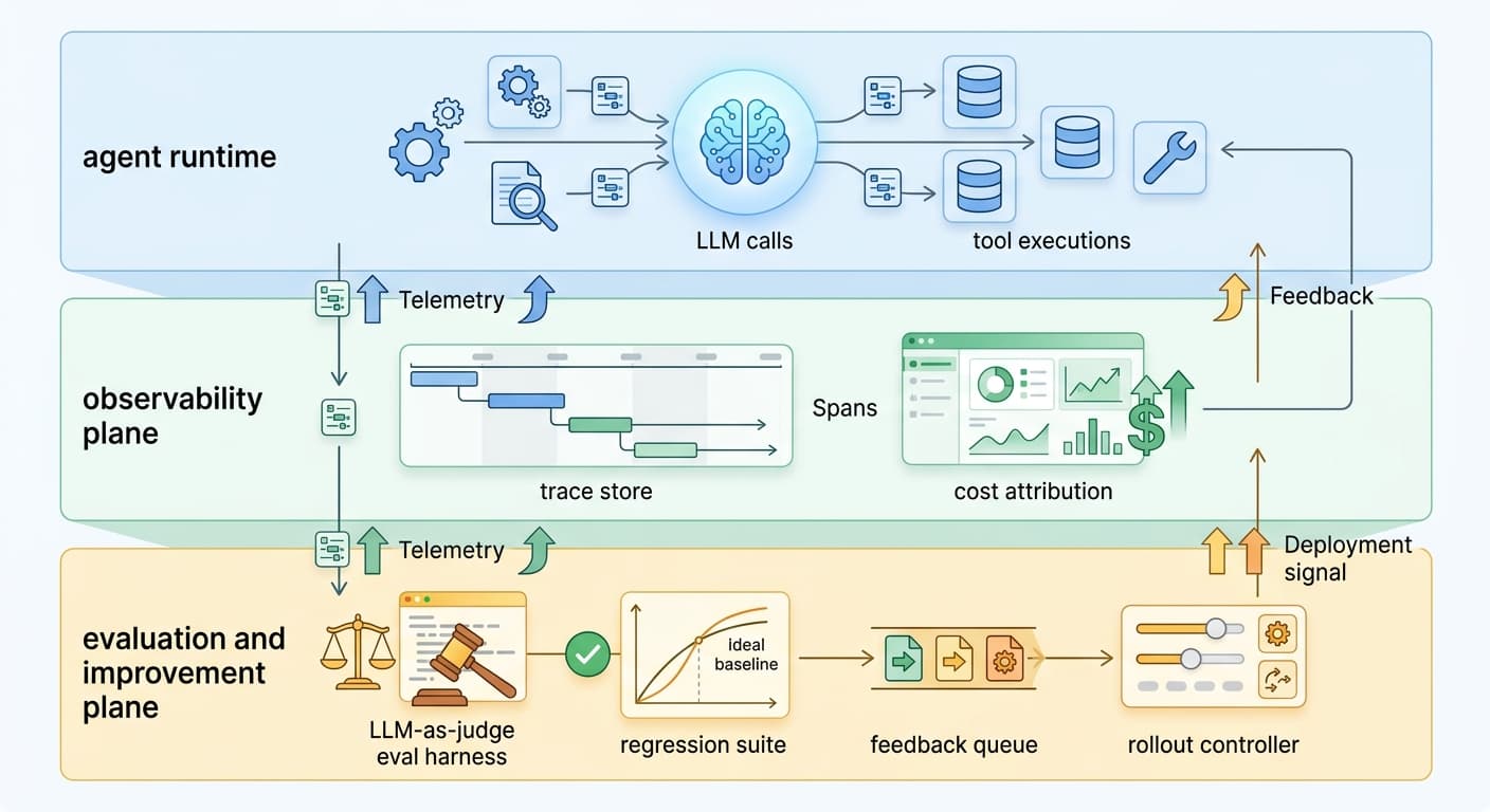 Production MLOps for Agentic Workflows: Observability, Evaluation, and Continuous Improvement
