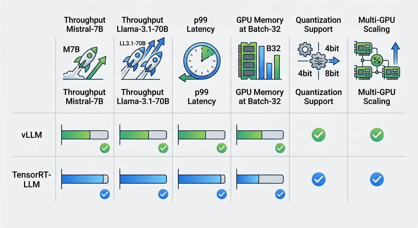 vLLM vs TensorRT-LLM: A Practical Benchmark for Enterprise Deployment in 2026